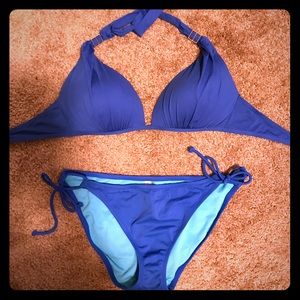Blue Victoria's Secret Bikini Size LG